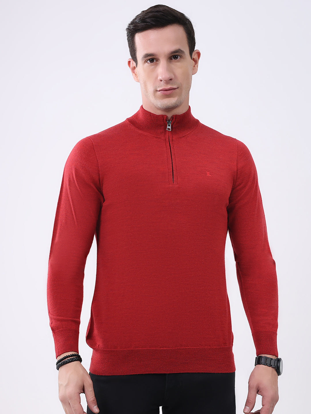 Monte Carlo Mens Regular Fit Solid Pullover L