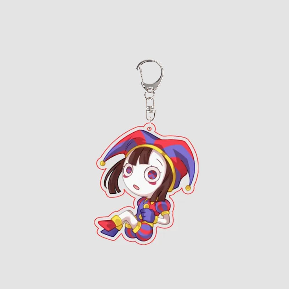 

For TADC Pomni Jax Ragatha Anime Peripheral Acrylic KeyChain Exquisite Cartoon Cute Backpack Accessories Pendant Festival Gift