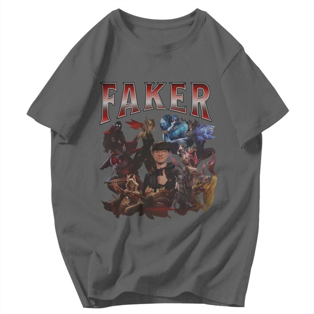 Men T Shirt Faker Trending Summer Y2K Graphic Quality Unisex Clothes T Shirts