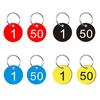 License Plate Keyring Number Keychain Set 1-50 DD-13027