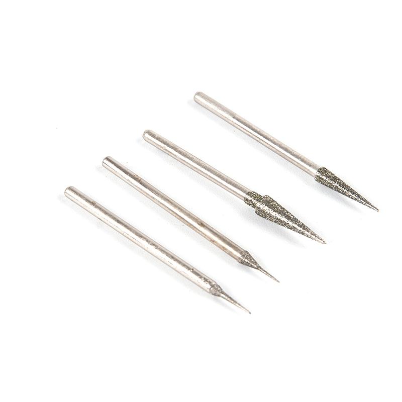 10 stk 0,6 mm-4 mm diamantslipepunkt 2,35 mm skaft for glassstein jade