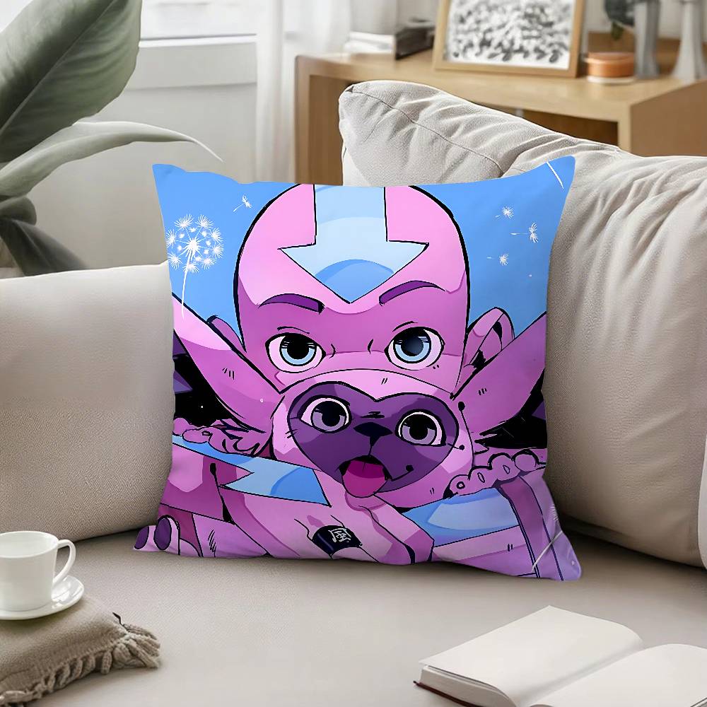 A-Avatar The Last Airbender Throw Pillow Covers Pattern Cushion Cover Suitable For Sofa Bedroom Car Pillow Cover