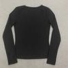 Y2K Spring and Autumn Printed Tight Fit Fit Top Round Neck Women's Wear
