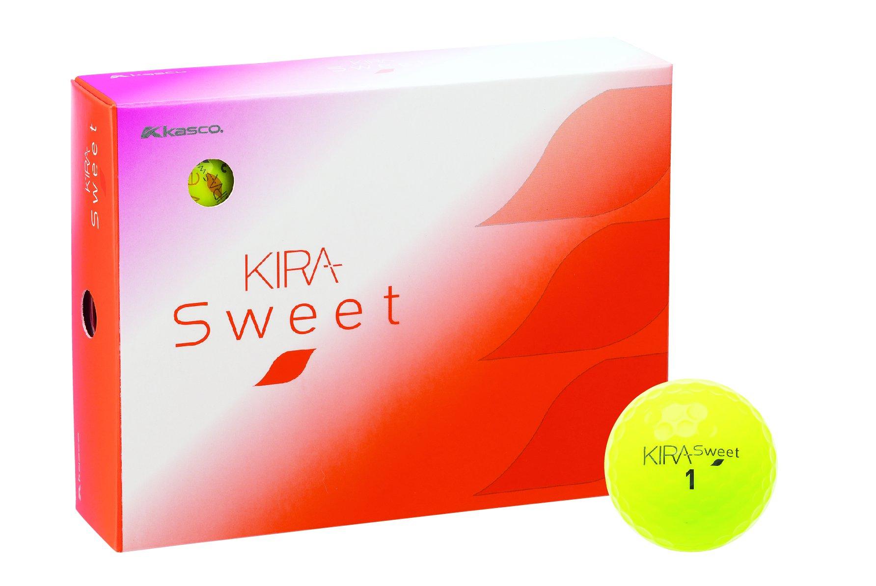 

М ячі для гольфу Kasco KIRA SWEET 1 Дюжина (12 штук) Жовтий