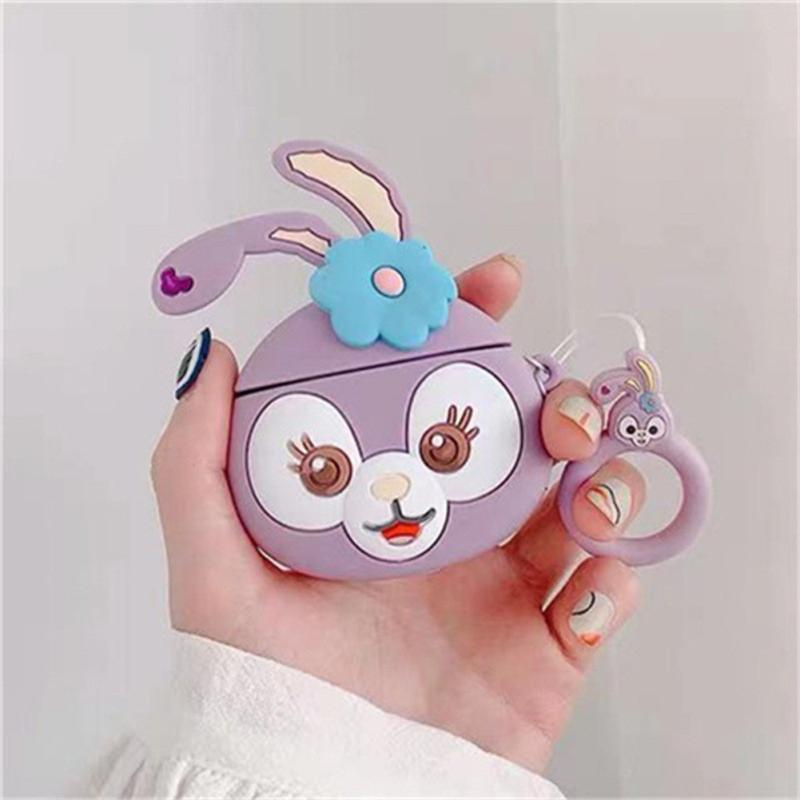 Cartoon Mickey Minnie Stitch Bluetooth-compatible Earphone Case Cartoon Silicone Protective Cover