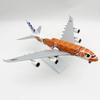 380 30cm Diecast Resin Plane Japan ANA A380 Orange Sea Turtle Airways Aircraft Model Wheels & Base Aviation Airplane Display