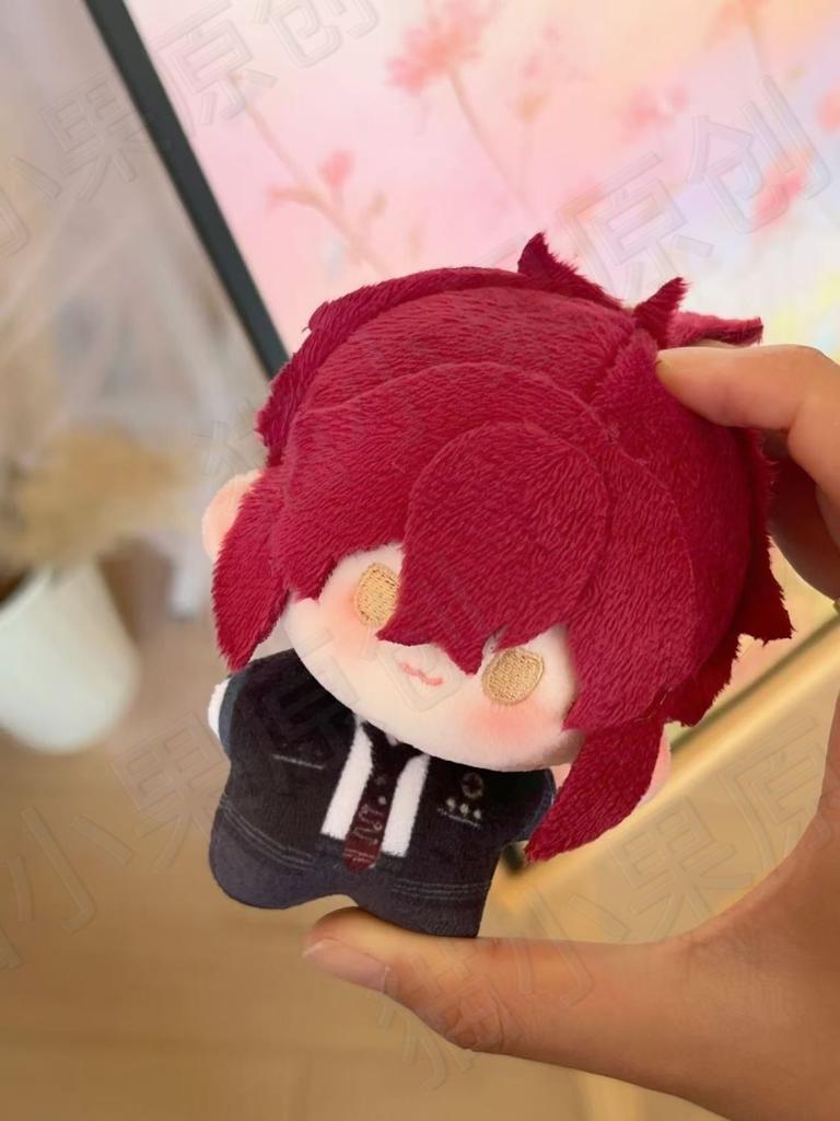 10Cm Anime Game Collar×Malice Okazaki Kei Enomoto Mineo Sasaduka Takeru Cosplay Plush Doll Cute Backpack Pendant Keychain Gifts