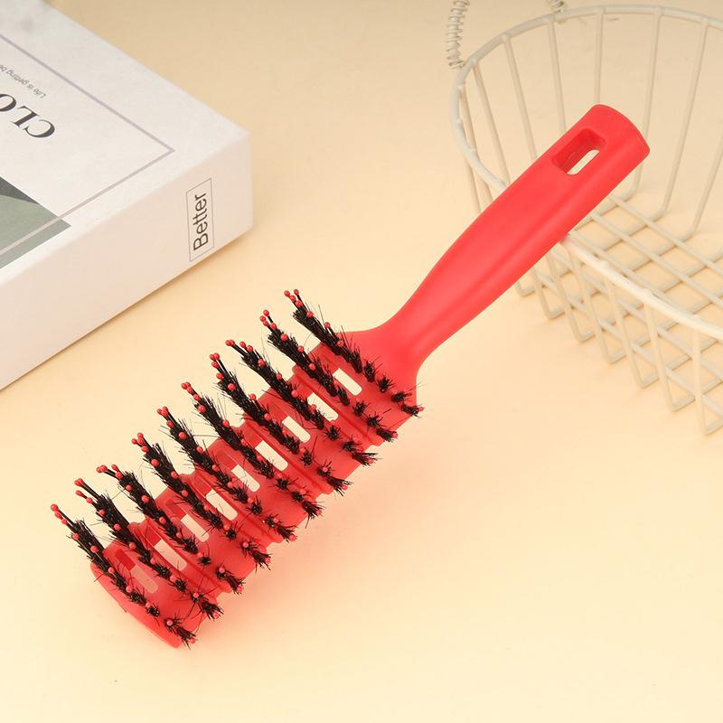 Barber Hair Dyeing Cutting Coloring Brush With Anti-Scalding Fish Bone Shape Comb Men'S Hair Styling Tool