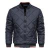 Herbst und Winter Herren Stehkragen Baumwolljacke Feste Lässige Baumwolljacke Reißverschluss Baumwolljacke Herren