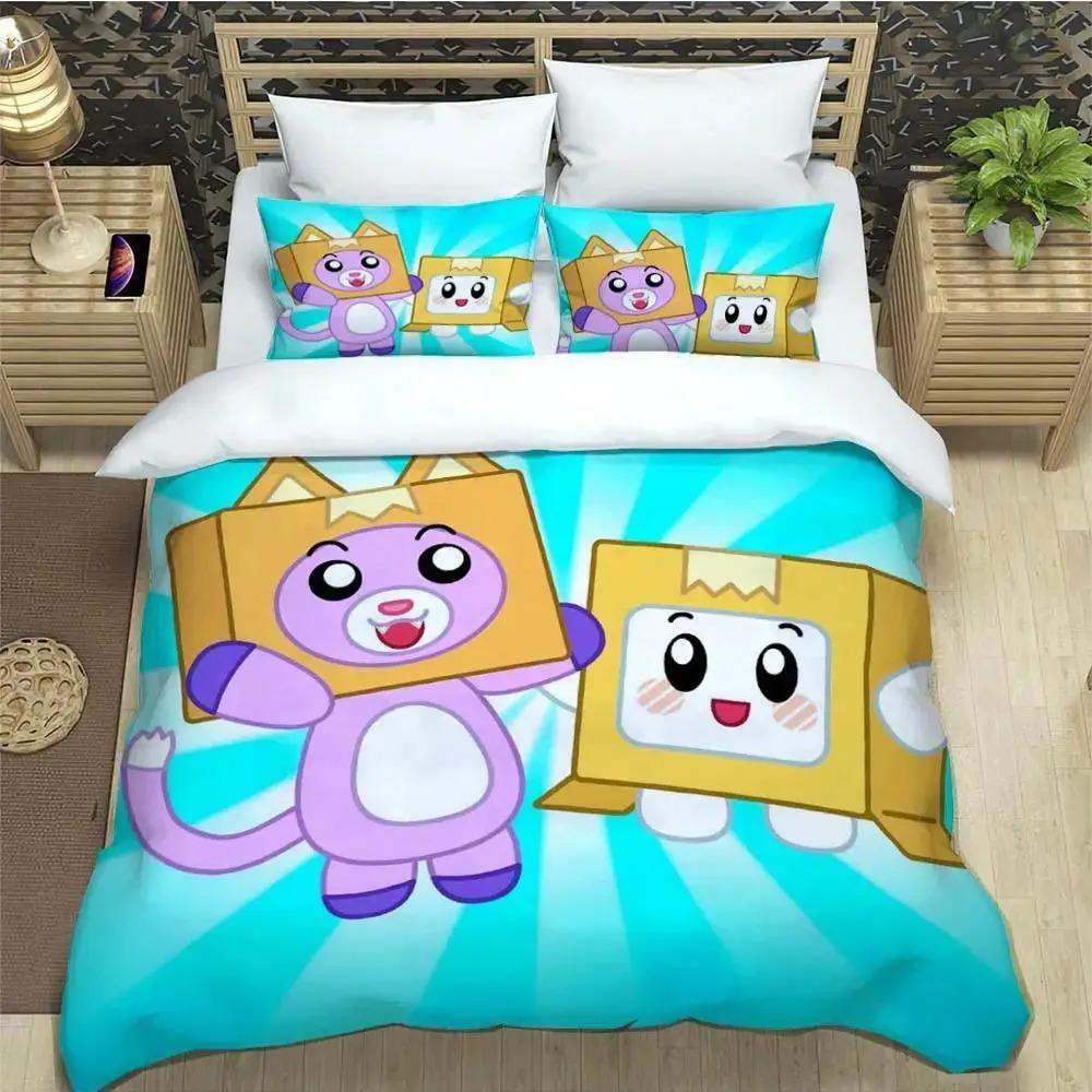 Lankybox Foxy Boxy Süßes Bettwäsche-Set Bettbezug Bettdecke Luxuriöses Geburtstagsgeschenk Exquisite Bettausstattung
