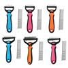 Pet Grooming Rake And Comb, Double-Sided Undercoat Rake Pet Detangling Comb, Dog Dematting Rake, Grooming Tool for Long Short Hair Cats Dogs