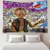 Custom Name Juice WRLD Print Tapestry, Backdrop, Easy Setup, Ideal for Bedroom, Office & Living Room, with Aesthetic Wall Hanging Decor.