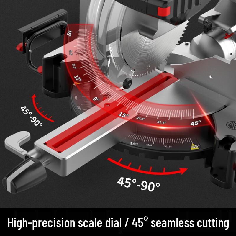 Baopuxi 45-Degree Sliding Miter Saw CN Plug (adapter Included)