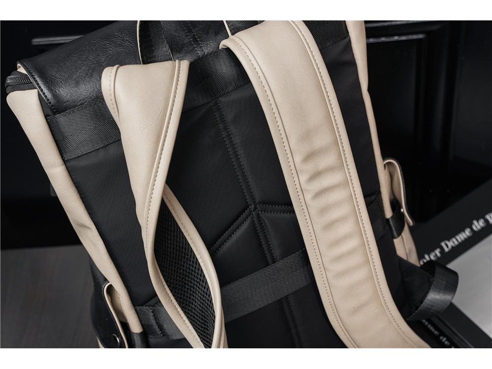 Herren Lederrucksack: Trendiger lässiger Reise- und Schulrucksack für Studenten