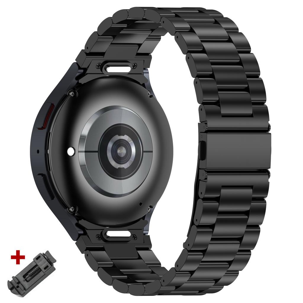 Lückenloses Titanfarbenes Armband für Samsung Galaxy Watch 7 6 4 5 Pro 45 40mm 44mm FE Classic 43mm 47mm 42 46mm Quick Fit Metallarmband