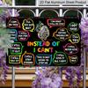 2D Flach, 1 Stück "Statt Ich kann nicht" Growth Mindset Eule Aluminiumschild, 12"×8" - Bunte Positive Affirmationen Plakette - Aluminium Wandbehang für