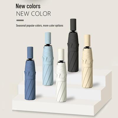 Paraguas Plegable Automático de Doble Propósito para Sol y Lluvia - Parasol, Protección UV, Diseño Elegante para Señoras