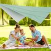 3.4x2.6m Waterproof Camping Awning Sun Shade Sail Outdoor Garden Swimming Pool Awning Camping Hiking Sun Shelter Tent Sunshade