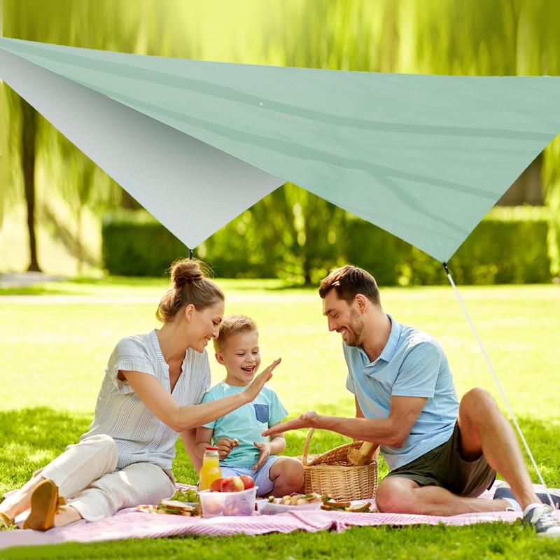 3.4x2.6m Waterproof Camping Awning Sun Shade Sail Outdoor Garden Swimming Pool Awning Camping Hiking Sun Shelter Tent Sunshade