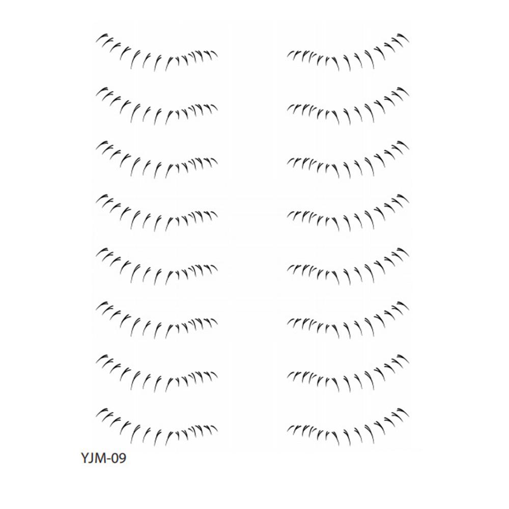 Lower Eyelash Tattoo Long-Lasting Waterproof And Sweatproof Simulation 3D False Eyelash Enlarge Double Under Eye Eyelash Sticker