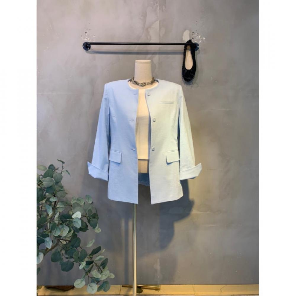 C S In The Room Mion lInen Non Collar Three Button Slit jaCket 3 ColorS