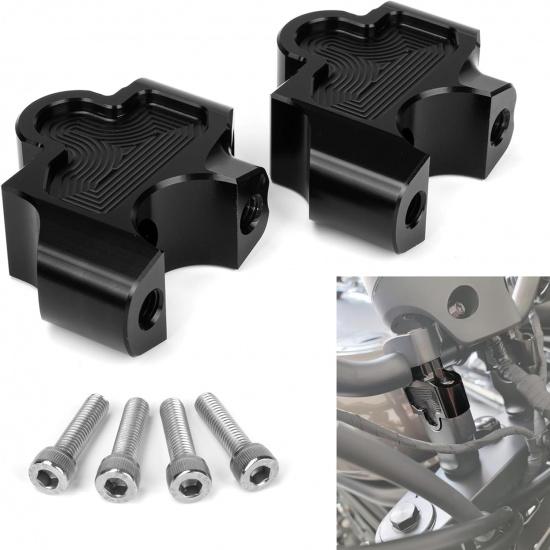 Motorcycle Handlebar Risers, PSLER CNC Handle Bar Risers, Motorcycle Risers, Compatible with Rebel 500 Rebel 300 Rebel 1100 CMX 500 CMX 1100 CMX 300