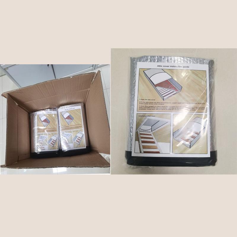 Attic Tent Insulation Cover 25x 54x 11 Inch Attic Stairway Sealed Barrier Dust Cover Home Attic Heat Insulation Warming Tools