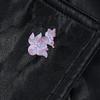 1pc Charm Four Tailed Flower Fox Hard Enamel Pin Cute Cartoon Plant Pastel Sakura Brooch Japanese Unique Fashion Kitsunes Badge