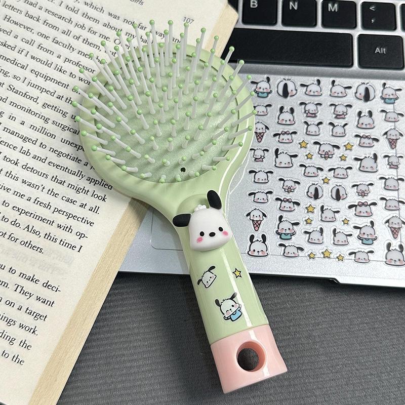 Diy Cartoon Air Cushion Comb Massage Portable Comb And Mirror All In One Comb