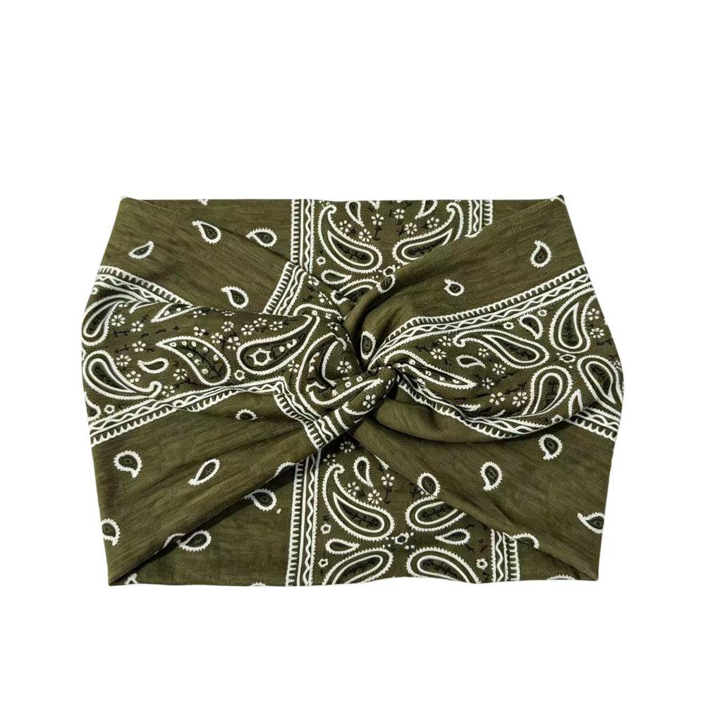 Women's Afro Wide Elastic Headband: Sweat Absorbent Yoga & Running Hair Wrap.