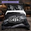 Newcastle United Football 3 Piece Bedding Set Soft Duvet Cover Set with Pillowcases Printed Bedroom Decor Set for Home
