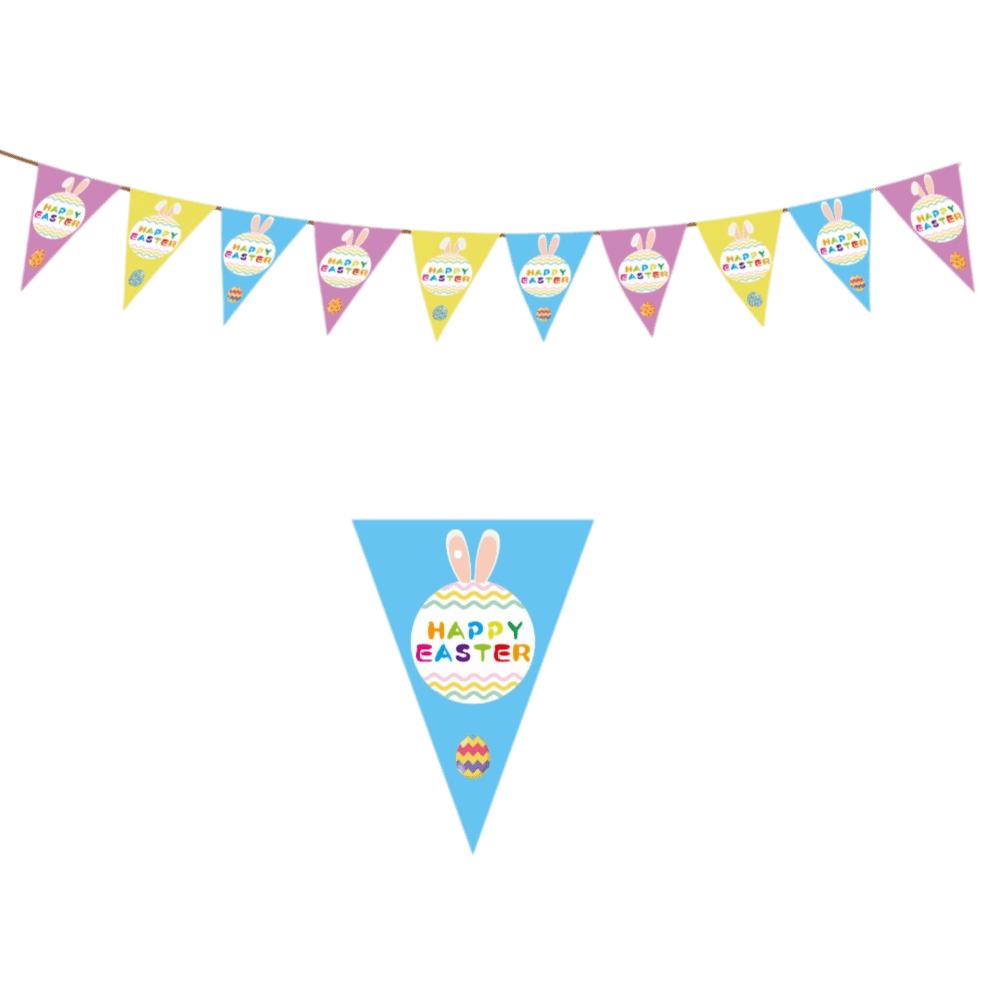 Kaninchen Karotten Muster Hase Wimpelkette Osterdeko Hängendes Banner Osterdekoration Heimdekoration