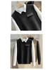 Men's Solid Color Sleeveless Knitted Sweater Vest - Round Neck, Thick, Autumn/Winter 2022 Collection