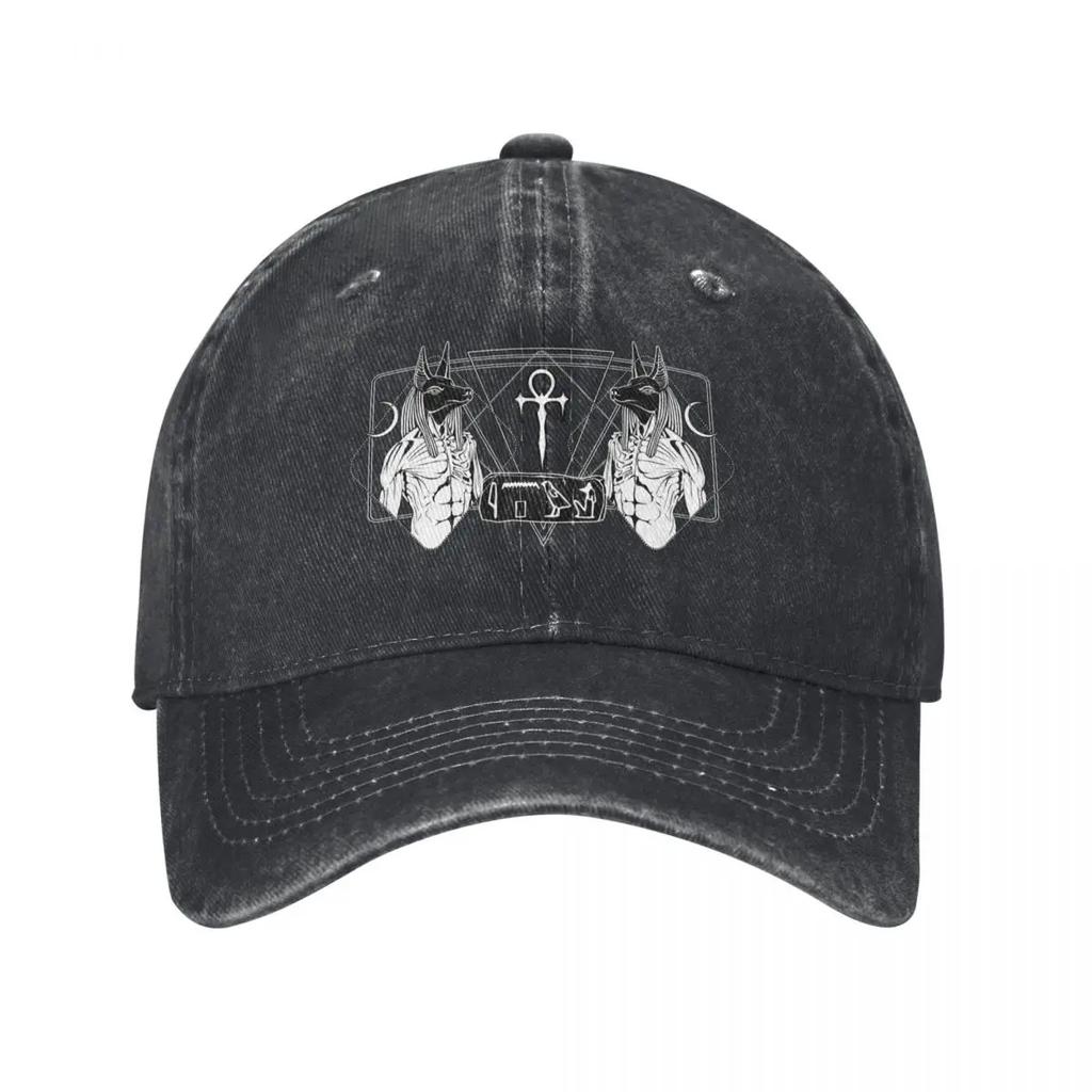 ANUBIS God of Afterlife and Mummification Baseball Cap Luxury Caps Golf Hat Genuine Western Hat Beach Hat Unisexs Luxury Womens