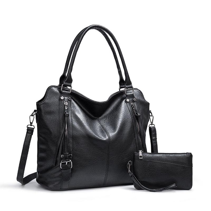 New women's bag large bag portable tote bag soft leather large capacity shoulder messenger women's bag