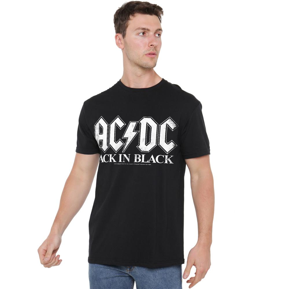 AC/DC Pánské Záda V černém Tričku