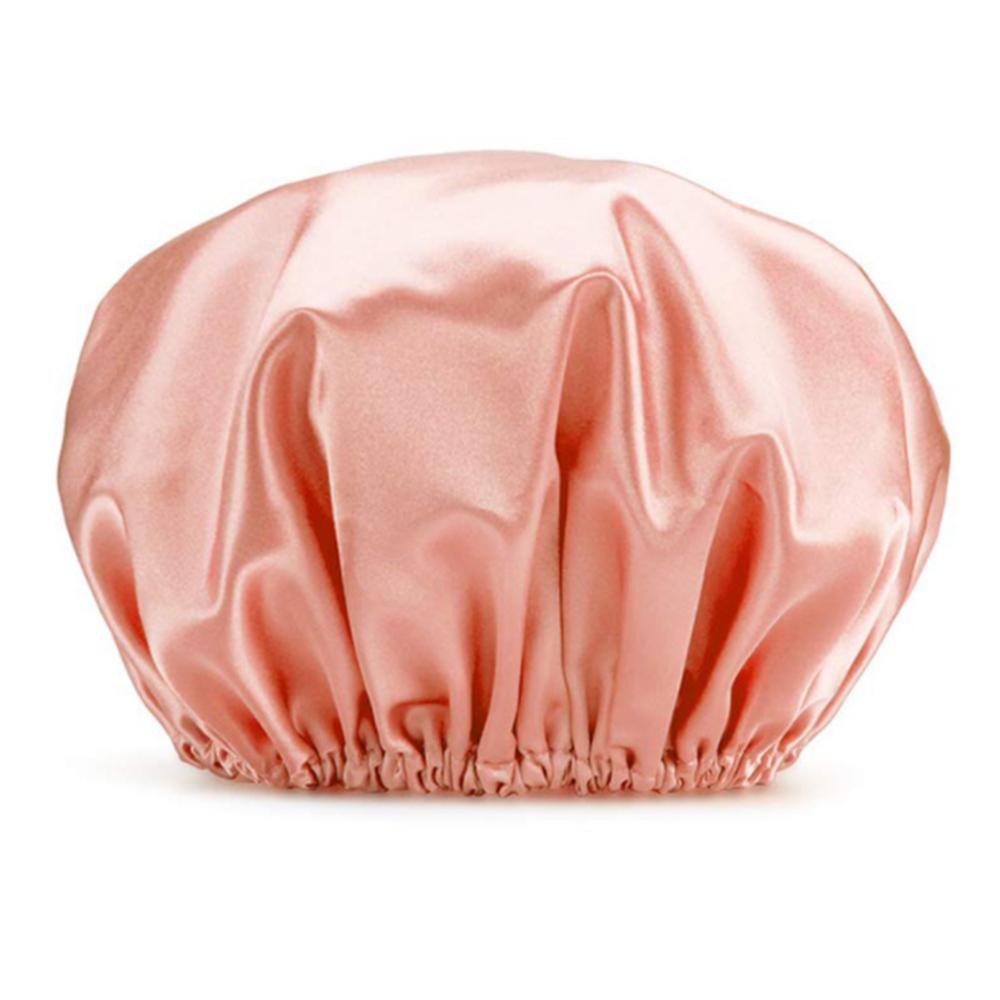 Waterproof Bath Hat Bathroom Shower Hair Cover Women Supplies Shower Cap Adult Shower Bath Bathing Caps Bathroom Shower Caps