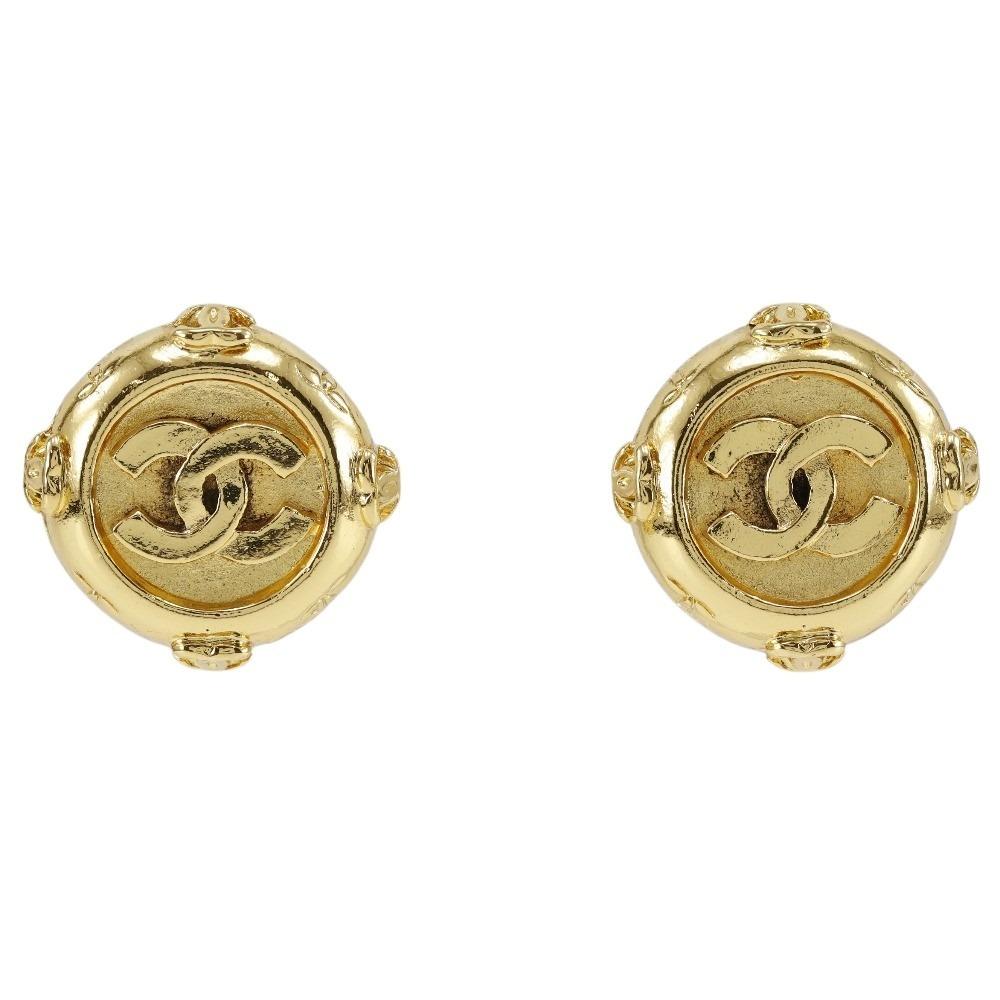 

CHANEL Earring Plated Gold 20.3g Women Used