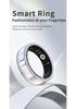 DaringsV8 Diamond-Enhanced Smart Ring: Heart Rate, Blood Oxygen, Sleep Monitor, Waterproof Sports Pedometer