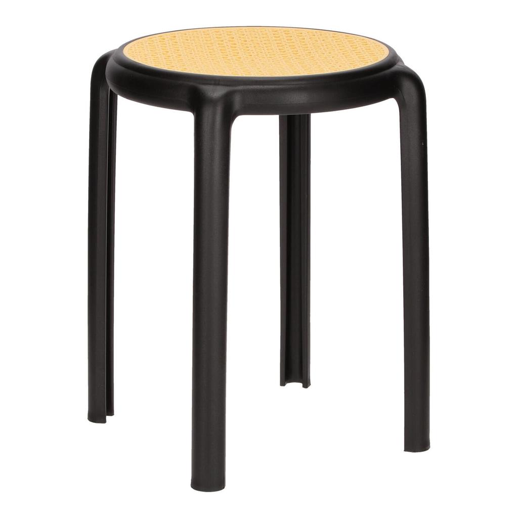 Zula Stool Beige/Black Made Of Polypropylene Braid