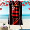 Asciugamano da Spiaggia con Stampa Clube de Regatas do Flamengo, Asciugamano Grande Morbido ad Asciugatura Rapida per Spiaggia Campeggio Nuoto