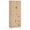Vidaxl Display Cabinet, Sonoma Oak, 69.5X34X180 Cm, Wood-Based Material