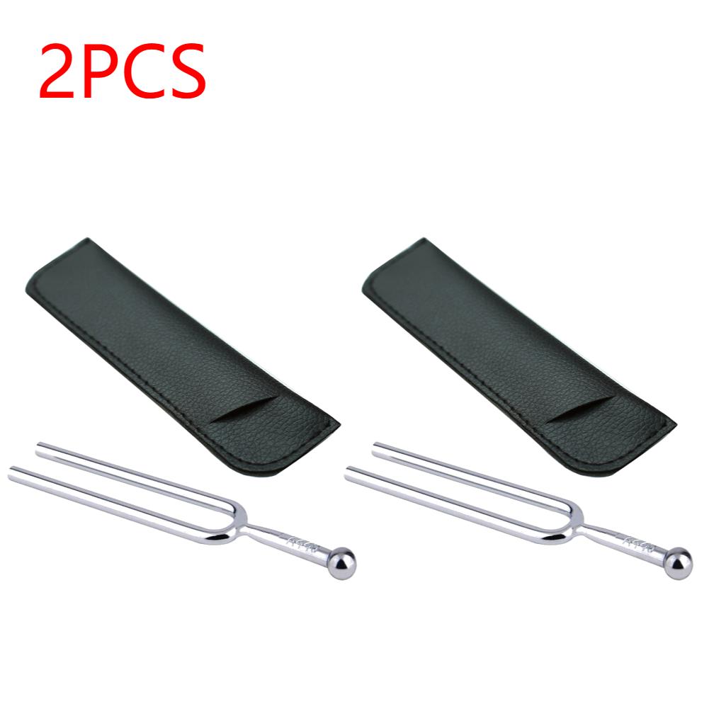 440Hz A Tone Tuning Fork Violin Tuner Hammer Stainless Steel Musical Tuning Fork Lightweight Portable Tuner with Storage Box