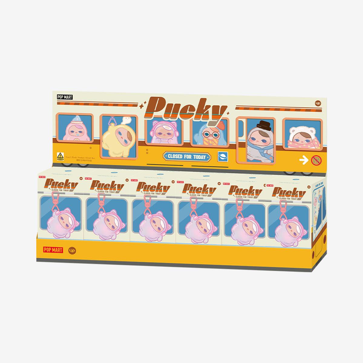POP MART PUCKY Vandaag Gesloten Serie Vinyl Pluche Hanger Blind Box