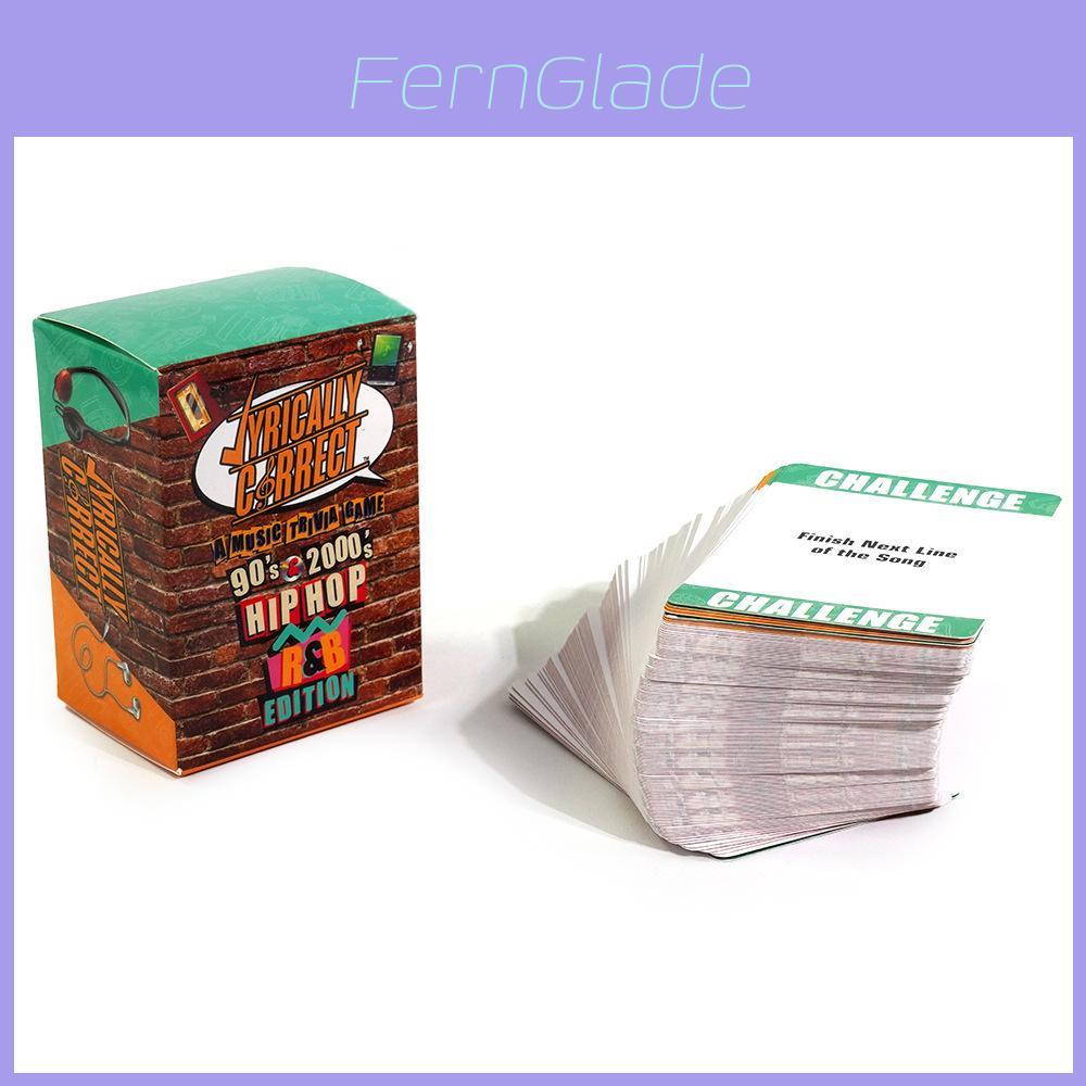 Card Game Lyrically Correct 90s And 2000s Hip Hop With Paper Material For Family Fun