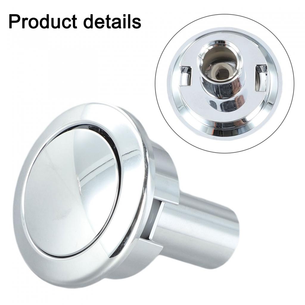 Toilet Flush Button Chrome for Siamp Storm 33A Quick Installation and Use