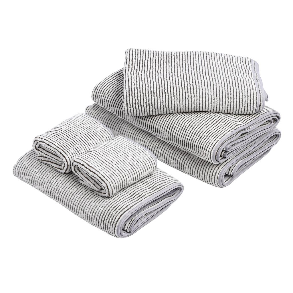 6pcs Towel Set Coral Fleece Cotton Soft Highly Absorbent Beach Bath Towels for Bathroom