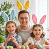 Plush Rabbit Ear Hair Hoop Bunny Ears Headband for Theme Party Stage Performance Easter Cosplay Costume Accessory Hoop Hair
