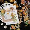 Infeel.Me 3D Hot Stamping PET Stickers: Mountain & Wild Roar Series - Retro Plant Journal Stickers (4 Styles)