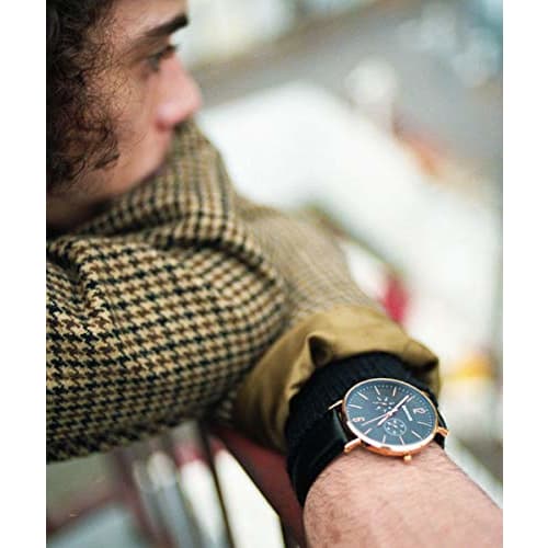 BERING (Bering) Men's & Women's (Unisex) Watch, Black Calf Leather & Black Stainless Steel, with Two Mesh Straps, Rose Gold Sapphire Crystal, Changes,